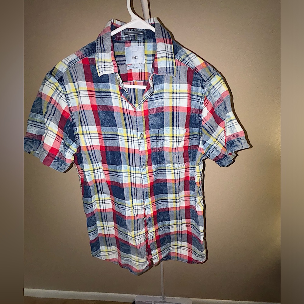 plaid flannel T-shirt